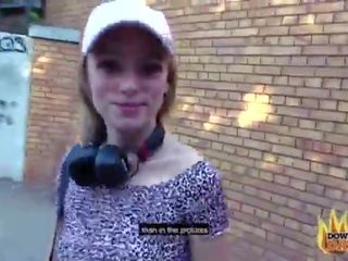 DTFdating - CAR BLOWJOB AND OUTDOOR DOGGYSTYLE FUCK AND FACIAL FOR PETITE BLONDE TEEN